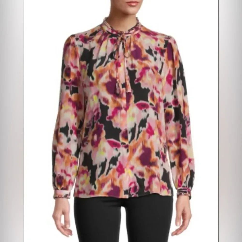 KOBI HALPERIN 100% silk Multicolor Blouse, XS